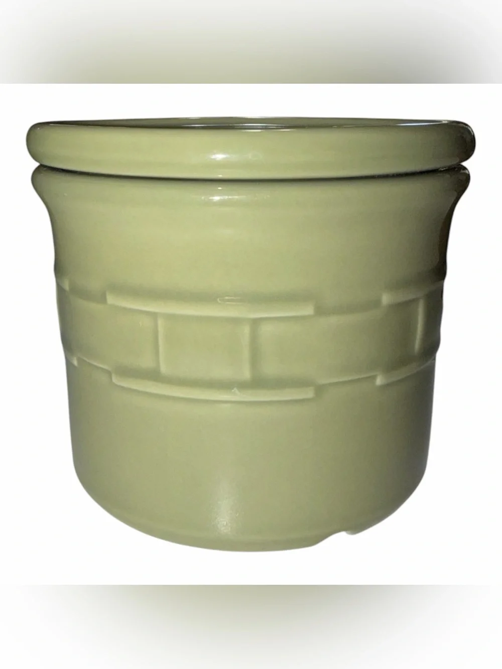 Longaberger Sage Crock with Lid